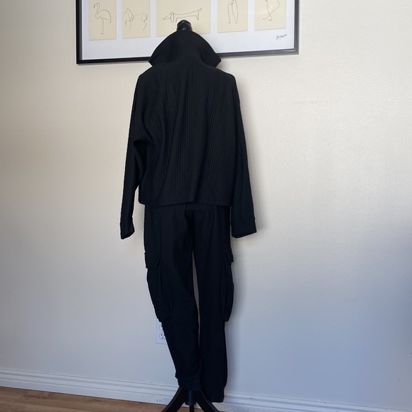 Black fashion sweat suit 3 piece - Picture 10 of 12